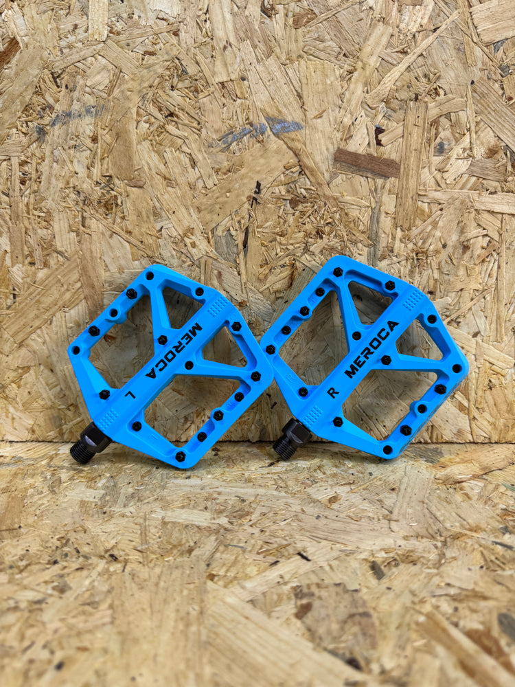 Meroca Platform Pedal Set Takım Bisiklet Rulmanlı Mavi Renk
