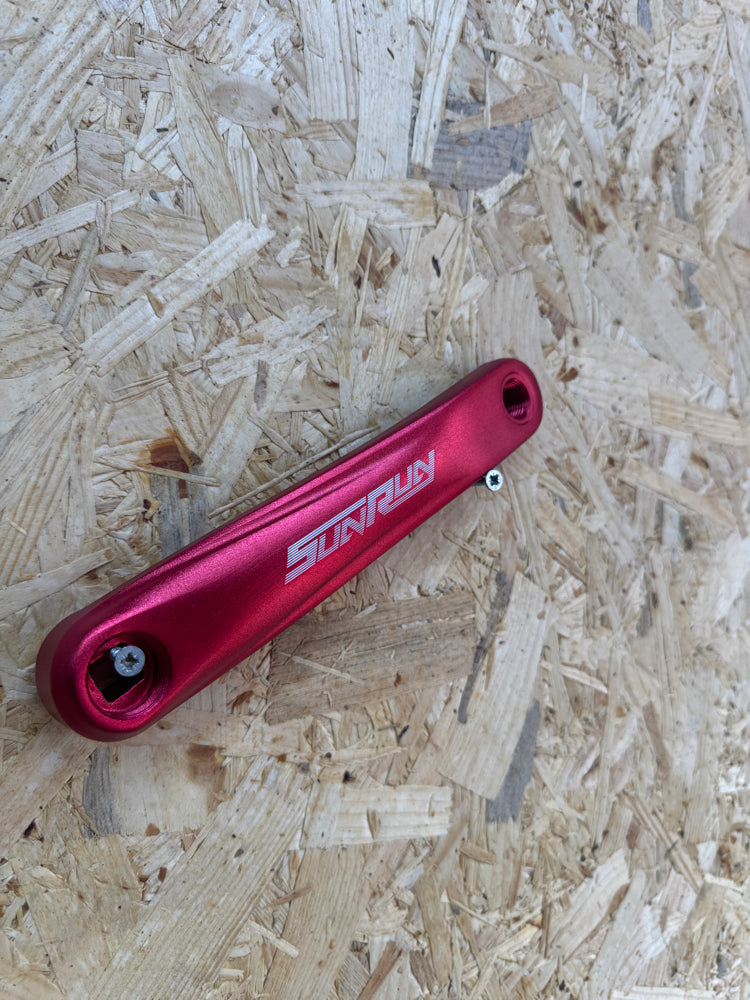 Sunrun Kırmızı 34T Tek Yaprak Aynakol 170mm Kol Uzunluğu