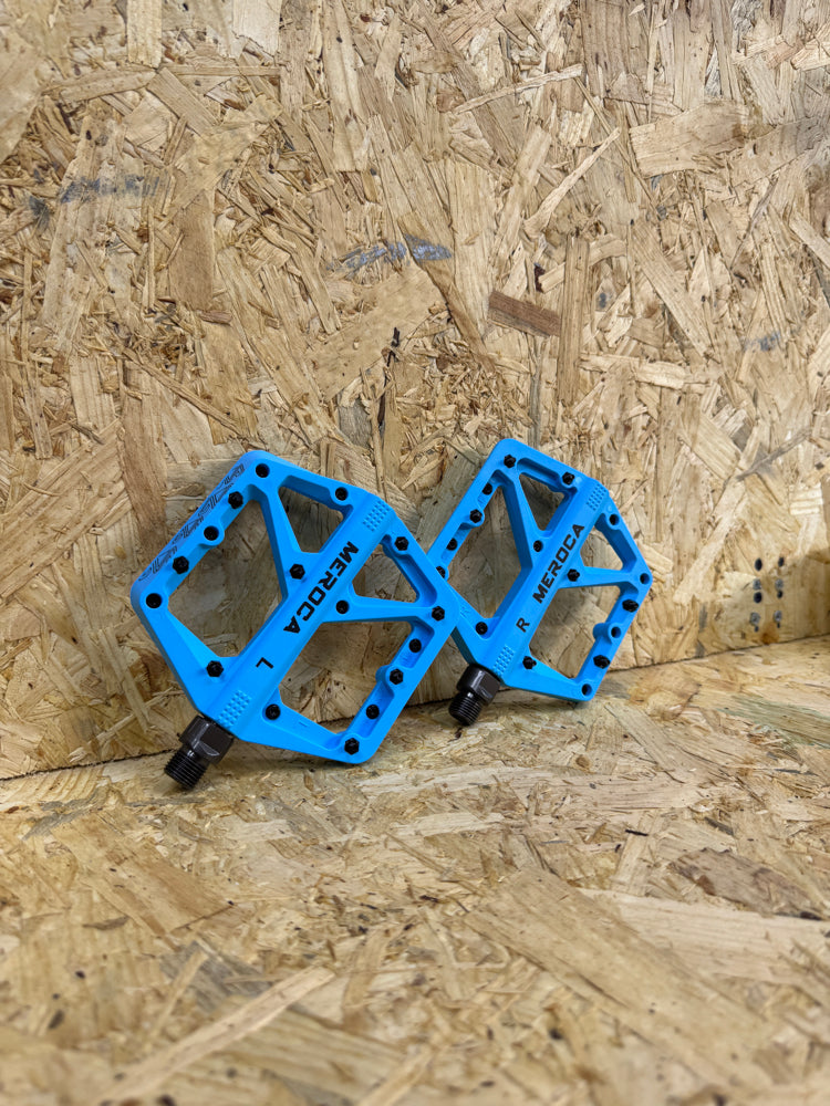 Meroca Platform Pedal Set Takım Bisiklet Rulmanlı Mavi Renk