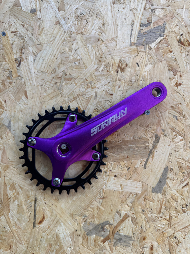 Sunrun Mor 34T Tek Yaprak Aynakol 170mm Kol Uzunluğu