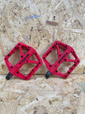 Meroca Platform Pedal Set Takım Bisiklet Rulmanlı Kırmızı Renk